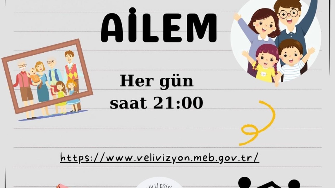 27 bölümden oluşan film, her gün saat 21.00’de birer bölüm hâlinde www.velivizyon.meb.gov.tr web sayfası başta olmak üzere EBA, HEMBA, youtube kanalımız ve diğer sosyal medya hesaplarımızdan yayınlanmaya başlamıştır.